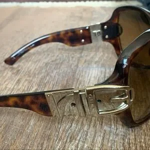 Gucci | Accessories | Gucci Tortoise Brown Gold Buckle  display picture 3